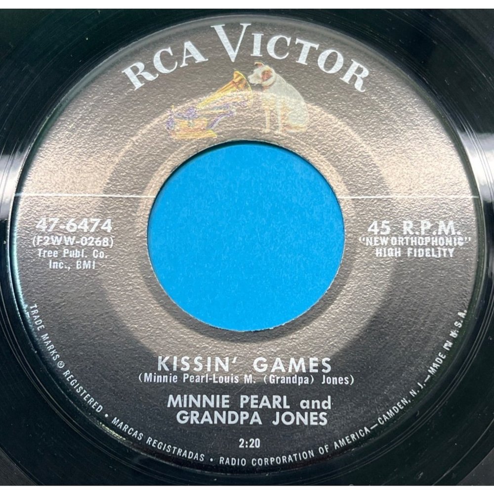 Grandpa Jones Kissin Games (Minnie Pearl) / I'm Getting Gray Hair 45 Country